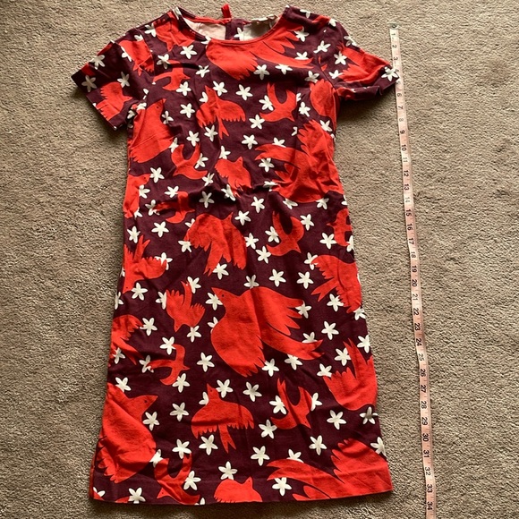 Adorable Bird Flower Floral Boden Dress Mini length 4 Long 4L - Picture 1 of 4